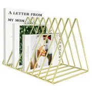 Files Folder Stand Desktop File Organizer, Triangle Wire Magazine Holder Book