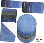 20 Pcs Iron Repair Patches for Jeans and Clothes Easy to Use Iron Clothing Patches for Mending Seamless Design for Wear and Creative DIY Projects