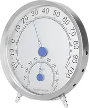 Analog Hygrometer and Thermometers Dial,2 in 1 Temperature Humidity Monitor Gauge | Waterproof Weather Dial for Pool, Garden, Patio, Indoor & Outdoor Borato