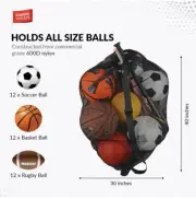 KEEBLE OUTLETS 30" X 40" Mesh Ball Bag With Shoulder Strap