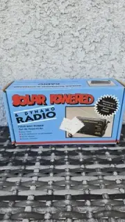 Vintage Sun-Mate Dynamo & Solar Powered Radio AM/FM, Tested-Working NOS (Video)