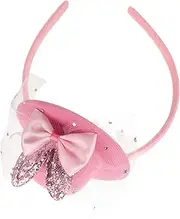 Happyyami Easter Pet Headband Head Band Headbands Makeup Headband Pet Decorating Supplies Easter Party Dog Headband Pet Bowknot Headband Dog Party Hat Hairbands Cat Costume Pink