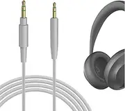Geekria Audio Cable Compatible with Bose QC Ultra, QuietComfort, QC 45/35II/35/25/SE, 700 Headphones Cable, 3.5mm to 2.5mm Replacement Stereo Cord (4 ft/1.2 m)