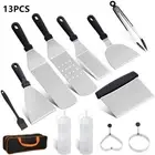 13Pcs Stainless Steel Barbecue Accessories Set Griddle