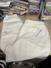 Athleta Retreat Linen Jogger Medium SMALL BUSINESS ☃️❄️