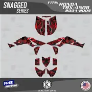 Graphics Kit for HONDA TRX450R TRX 450R (2004-2005) 16 Mil Snagged - Red Shift