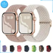 Nylon Sports Wristband For Apple Watch Band 38mm 40mm 41mm Braided Strap Unisex