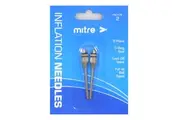 2pc Mitre Thick Inflation Needle for Basketball Volleyball Soccer Balls Silver