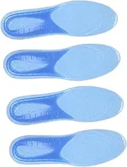 Minkissy 2 Pairs Insoles Women Gel Inserts for Thickening Shoes Non-slip Breathable for Sports Long Walks