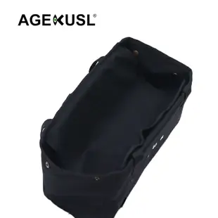 Agekusl 自行車前包籃袋前架包背架自行車帆布復古包適合 Brompton 3Sixty Aceoffix 折疊自行