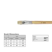 case pack 48brushes! CURRY'S 137 FLAT BRISTLE BRUSH SIZE #8 $0.60 each!!