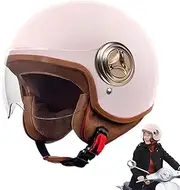 Helmets for Adults | Open Face Half Bicycles Helmet,Motorcycle Protective Gear for Snowboarding Skiing Street Riding Moped Electric Scooter Mountain Racing