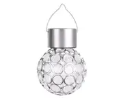 L72 Solar Colored Hanging Light Waterproof Hollowed Out Light for Lawn Garden