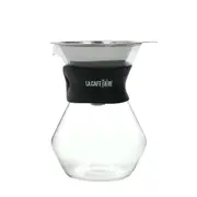 La Cafetiere 15cm/400ml 3-Cup Glass Coffee Dripper & Carafe Maker Brewer Set
