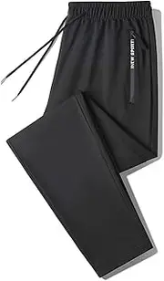 [Generic] Women's Joggers Lightweight Hiking Pants with Zipper Pockets High Waist Quick Dry Pant for Sports Travel Athletic, B-black, 7X-Large