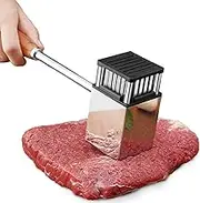 Welhammsae Meat Tenderiser Tool, Stainless Steel Meat Tenderizer Hammer, Meat Tenderiser Mallet, Meat Tenderizer Needle for Kitchen Cooking Chicken Breasts Steak, Pork, Chicken, Fish, Beef, Square