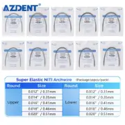Ortodoncia dental Alambres de arco redondos superelásticos Niti Forma ovoide