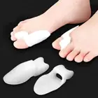 2pcs Silicone Gel Bunion Toe Corrector Orthotics Straightener Separator Pa ZF