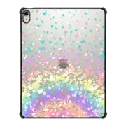 iPad Air 13-inch (M2/M3) iPad Impact Case Pastel Rainbow Confetti Explosion Transparent