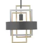 Progress Lighting Mini-Pendant Light Dimmable Modern Hardwired Circle Black