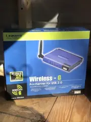Linksys Wireless-G Print Server For USB 2.0 WPS54GU2 New