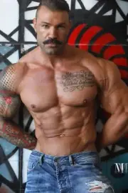 [L432] Male Model Showing Off Body Fine Art Hunky Physique MATTE OR GLOSS OPTION