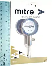 Mitre Sports Ball Needle & Pressure Gauge Correct Inflation for Sport Balls