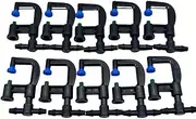 WOVSTNOV 10Pcs Greenhouse Atomization Micro Nozzle with Tee Base, Rotating Automatic Flower Watering Nozzle for Spray Irrigation System (WP5-3)