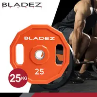 在飛比找ETMall東森購物網優惠-BLADEZ OP5-CPU奧林匹克包膠槓片-25KG(二入