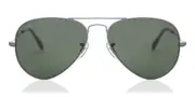 Ray-Ban RB3025 Aviator Large Metal Blue-Light Block 919031 Men's Sunglasses Grey Size 58