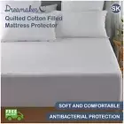 Natural Cotton Filled With Cotton Cover Mattress Protector All Season Super King