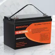 12V 100Ah Lithium Iron Battery LiFePO4 Solar Replace SLA AGM Boat BMS Marine RV