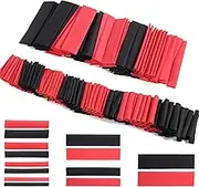 DIANN 270pcs Heat Shrink Tubing Kit - 7 Sizes, 2 Colors (Black, Red) , Easy to Use - Suitable for Small Electronics