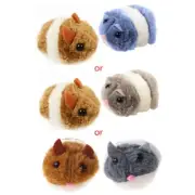 Pull String Vibrating Movable Interactive Toy Plush Mice for Cats