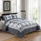 Patchwork Coverlet Bedspread Set Comforter Quilt Queen King Size 230x250cm 33#