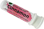 Urban ReLeaf Cinnamon Essential Oil Aromatherapy Nasal Inhaler — Pure Undiluted Spicy Oil, Easy Open Snap Top. Made in USA. Alcohol-Free. No Mess. Pocket Size.