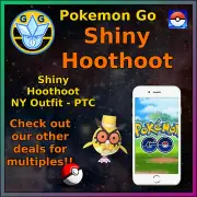 Shiny Hoothoot - New Year Party Hat - Pokémon GO - Pokemon Mini P T C - 50-100k!