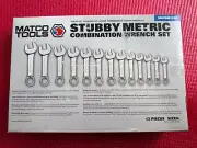 Matco Stubby Metric Combination Wrench Set SMCSM132K