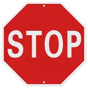 Stop Sign Street Slow Warning Reflective Signs 12 X 12 Inches Octagon.040 Rust