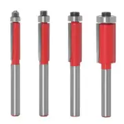 1/4" 6.35mm Shank Trim Router Bit Set Straight Flush Metric Cutter Woodworking