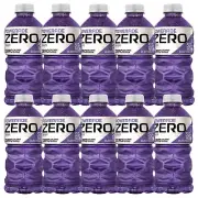 Powerade ZERO GRAPE Sports Drink 0 Cal More Electrolytes 280 Oz (10 Bottles)