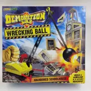 SmartLab DEMOLITION LAB Abandoned Schoolhouse - Wreck-It Playset Wrecking ball