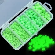 376pcs/Set Olive Green Soft Plastic Fishing Beads Glow Lumo Luminous DIY Trace