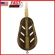 Carp Bait Cage Feeder Explosion Hooks Fishing Bait Holder Thrower Bait Plumb Set