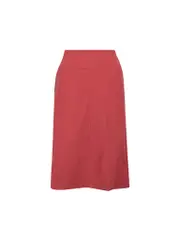 Burgundy Knee Length Pencil Skirt