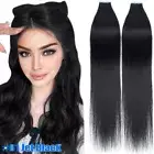 Invisible Tape In 100% Remy Human Hair Extension Skin Weft Full Head Ombre BLOND