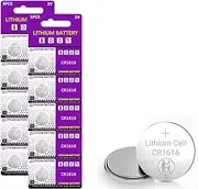 10 Pack CR1616 Battery 3V Lithium Battery Coin Button Cell Premium Alkaline Battery for Watch Toys Clock