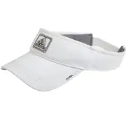 NEW adidas Men's Split CLIMACOOL Adjustable Golf/tennis Cap/Visor-White/Aluminum