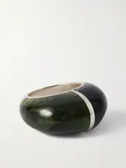 [Sophie Buhai] Sophie Buhai - Division Silver Jade Ring - Black - 6 6 Black