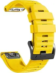 [PCAVO] 22mm Quickfit Watch Band for Garmin Fenix 5 Fenix 6 Fenix 7 Forerunner 935 745 965 955, Silicone Replacement Strap for Garmin Quatix 5/6/7 47mm Descent G1